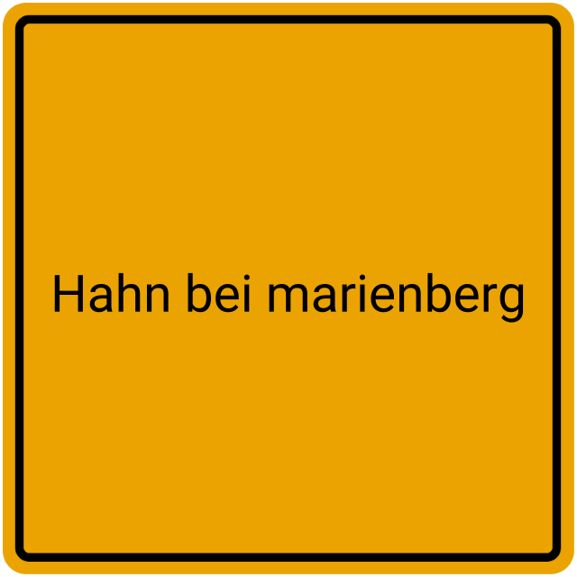 Meldebestätigung Hahn bei Marienberg